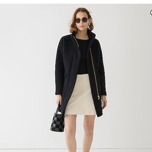 Jcrew cocoon coat in Italian stadium-cloth wool